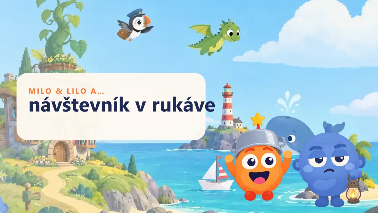 Milo a Lilo a návštevník v rukáve